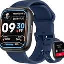 Smart Watch, Alexa Built-in, Answer/Make Calls 44mm Smartwatch Women Men, 1.83" Sports Watch IP68 Waterproof, Heart Rate SpO2 Sleep Stress Monitor, Step Counter Watch for Android & iOS Phone (Blue)