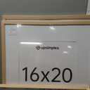 Upsimples 16x20 Frames Set of 3, Natural Solid Wooden Picture Frames, Display 11x14 with Mat or 16 x 20 Without for Vertical or Horizontal Wall Hanging