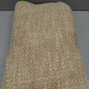 Collive Long Hallway Runner Rug 2.6' x 8', Washable Runner Indoor Entryway Rug, Tan Braided Woven Kitchen Runner Rugs Low-Profile Front Door Floor Carpet for Laundry Room Bedroom Doorway