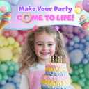 ALL-IN-1 Pastel Balloon Arch Kit for Pastel Party Decorations Easter Spring Rainbow Party Balloons for Birthday, Baby Shower Decorations - Pastels Balloon Arch Kit with Mixed Sizes Rainbow Balloons