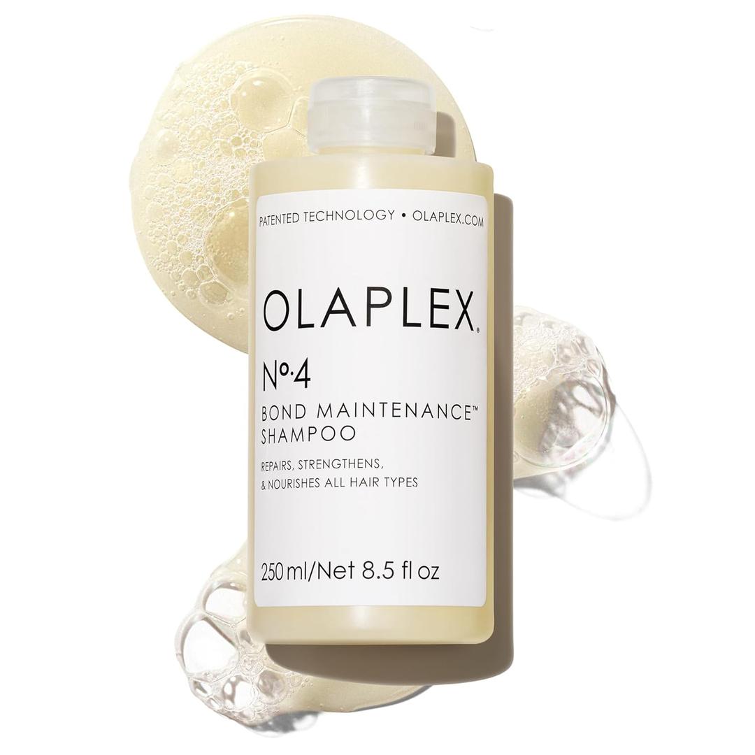 Olaplex No. 4 Bond Maintenance Shampoo, Repairs, Strengthens, & Nourishes All Hair Types, Adds Shine & Leaves Hair Feeling Soft (8.5 Fl Oz (Pack of 1)