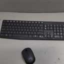 Logitech MK235 Wireless Keyboard and Mouse Combo for Windows, 2.4 GHz Wireless Unifying USB Receiver, 15 FN Keys, Long Battery Life, Compatible with PC, Laptop