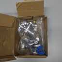 5PCS Angle Stop Valve, 1/2 x 3/8 Inch Compression Angle Water Shut Off Valve, Toilet Faucet Valve, Pushfit 1/4 Turn, No Lead Brass Push to Connect Plumbing Fitting for Copper, CPVC, PE-RT, PEX Pipe