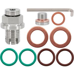 M14.1-1.5 x 15mm Oversize Piggyback Oil Drain Plug, Stainless Steel Self Tapping Oil Pan Thread Repair Kit