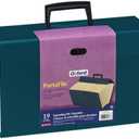 Pendaflex File Organizer, Portafile Expanding Organizer, 19 Pockets, Letter/Legal Size, Green, Durable Construction, Ideal for Home and Office Filing Needs