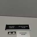 Lactation room signs in use or available Heavy duty solid aluminum privacy slide door sign vacant occupied warm remind (Silver aluminum)