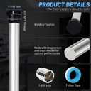 Flexible Magnesium Water Heater Anode Rod- Magnesium Anode Rod for Reliance, Rheem, Richmond, Kenmore, GE, 44 Inch Long, 0.8 Inch Diameter, 3/4 Npt Thread, 1-1/16 Inch Hex Socket Tool and Teflon Tape