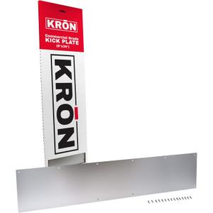 Door Kick Plate - Clear Anodized Aluminum Door Kick Plate 8 X 34 - Aluminum Plate for Wood or Metal Door - Door Plate Interior or Exterior Front Door or Back Door - and adds Scratch Protection
