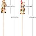 Tryme Solar Christmas Lights - Snowman Solar Lights Outdoor Gnome & Snowman Decorations, Garden Gifts for Yard, Lawn, Patio (white)