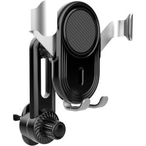 Car Cell Phones Mount, Clip-on Adjustable Cell Phone Holder, Air Vent Universal Hands Free Automobile Cradle for 4"-7.2" Smartphones (Black)