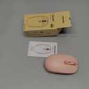 TECKNET Wireless Mouse, 2.4G Quiet Computer Mouse with USB Receiver, 4 Buttons Portable Cordless Mice for Chromebook, Laptop, PC, Mac, 800/1200/1600 DPI - Pink