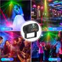 Party Lights DJ Disco Light, RGB LED Strobe Light, Battery Powered Sound Activated Projector with Remote Control for Christmas Halloween Decorations Birthday Stage Show Dance Wedding