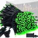 JMEXSUSS 250 LED Green String Lights - 91.5ft Christmas Lights Outdoor Waterproof, 8 Lighting Modes, Connectable Christmas Tree Light for Yard Patio Party Halloween Christmas Decorations