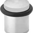 Amig | Door Stop | Stainless Steel, Rubber, Silver | Includes Fixing Accessories, Protects Walls, Prevents Door Bumps | Durable Home Door Stopper (25 x 30 mm)