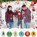 Cholemy 12 Pcs Christmas Medal Awards 2'' 12 Style Christmas Contest Prizes Medals for Xmas Decorating Party Ornament Supply
