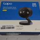 Tapo 2K+ Indoor/Outdoor Wired Security Camera - Person/Pet/Vehicle Detection, Baby Monitoring, Color Night Vision, IP66 Weather Resistant, Subscription-Free Local Storage or Optional Cloud, C121 (Black)