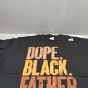 Black Dad Dope Black Father Fathers Day T-Shirt (Small)