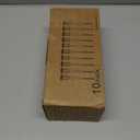 DenicMic Solar Lights Outdoor 10 Pack Waterproof 6000K Cold White LED Stainless Steel Stake Outside Lights for Yard Pathway Garden Driveway Walkway Landscape Path Lighting