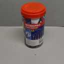 WORKPRO Bungee Cords Heavy Duty Outdoor - 22 PCS Bungee Cords with Hooks in a Storage Jar Includes 10", 18", 24", 30", 36", 48" Bungie Cord Bundle Assortment with Metal Hook (Multicolor)