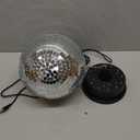 7 Inch Hanging Light Up LED Disco Mirror Ball - Rotating Spinning Decorations for Indoor Parties