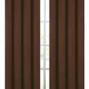 Diraysid Chocolate Brown Grommet Blackout Curtains for Bedroom Thermal Insulated Room Darkening Curtains Drapes, 52 x 95 inch, 2 Panels