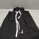 Women Y2K Babydoll Mini Dress Cute Bow Lace Trim Pleated Ruffle Short Sundress Casual Party Vacation One Pieces Size S Black