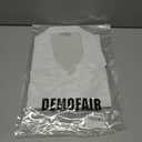 Men's Short Sleeve Button Down Shirt Cuban Collar Anti-Wrinkle Shirt Casual Summer Beach Shirt (Large, White)