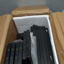 VASAGLE 7-Tier Vertical Shoe Rack, Narrow Shoe Storage Organizer with Hooks, Slim Corner Tower Shelf, Space-Saving for Entryway and Bedroom, Black ULBS200T16