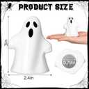 2 Pack Toilet Bolt Caps Decorative Toilet Bolt Screw Covers Ceramic Cute Bathroom Decor Fun Themed Gadgets Bathroom Replacement Parts (White)