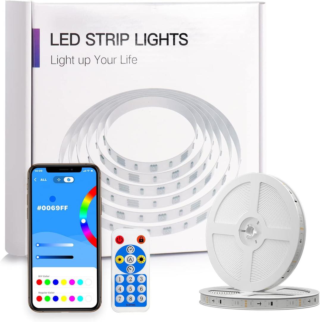 65.6 Feet LED Strip Lights With Remote Control