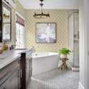 Heroad Gold Jungle Peel and Stick Wallpaper White and Gold Contact Paper Tropical Forest Wallpaper for Bedroom Bathroom Boho Removable Self Adhesive Wall Paper for Kitchen Vinyl Roll 78.7"x17.3"