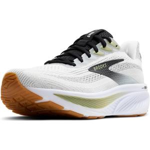 Brooks Men's Ghost 17 Neutral Running Shoe (8.5, White/Black/Tea)