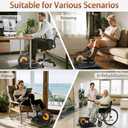 Under Desk Elliptical Machine, Electric Elliptical Training Machine w/Remote & 12 Speeds Level, Manual & Auto Mode, Elliptical Traier for Seniors Seated Pedal Exerciser for Home Office