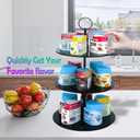 Pod Holder for Ninja Thirsti, 15-Flavor Storage Organizer for Thirsty Drink System, Water Flavoring (Black)