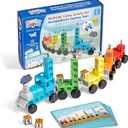hand2mind Numberblocks Express Train MathLink Cubes Activity Set, Preschool Learning Activities, Train Toy, Counting Blocks, Number Toys, Kids Educational Toys, Math Manipulatives for Preschoolers