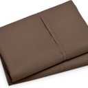 Bare Home Microfiber Pillow Cases - Standard Size Set of 2 - Cooling Pillowcases - Double Brushed - Cocoa Pillowcases 2 Pack - Easy Care (Standard Pillowcase Set of 2, Cocoa)