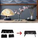 Small Handheld Silk Folding Fan with Bamboo Frames 8.66"(22cm) Chinese/Japanese Style Hand Fan for Dancing Cosplay Wedding Party Props Decoration,Birthday Gift (White Peony)