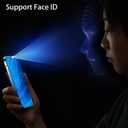 2 Pack Anti-Blue Privacy Tempered Glass for Samsung Galaxy S23 Plus/Galaxy S22 Plus Mirror Anti-Spy Screen Protector Anti-Peeping Film Electroplated Blue 6.6 inch