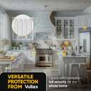 3 x 4 Clear Silicone Wall Protector Strips  Self-Adhesive Door Slam Stoppers & Noise Dampening Bumpers for Cabinets, Car, Toilet Lids, Drawers, Shower  5.5" x 0.7" x 0.2" by Vellax