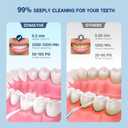 350ML Cordless Water Flosser, Water Dental Flosser Picks for Teeth Cleaning and Flossing with 6 Jet Tips & 5 Pressure Modes, 2000 mAh Rechargeable Powerful Oral Irrigator for Home Travel (White)