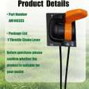Lanigram AM140333 Throttle Choke Lever Cable Fit for John Deere X300 X304 X305R X310 X320 X324 X340 X360 X500 X530 X534 Tractors