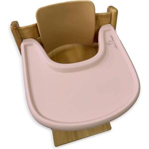 Nibble And Rest Coverall Stokke Tripp Trapp Highchair Placemat, Silicone Placemat for High Chair Tray,Lightweight,Durable Material,Wipeable & Washable, Easy to Clean (Dusty Pink)