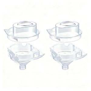 Remerry 2 Sets Replacement Funnel Compatible with Baby Brezza Formula Pro Advanced Replacement Parts Funnel and Cover Compatible with Baby Formula Dispenser, Clear, Easy to Use and Clean