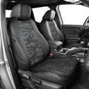 EKR Tacoma Seat Covers Custom Fit for Toyota Tacoma 2016 2017 2018 2019 2020 2021 2022 2023 Double Cab/Crew Cab -Truck Seat Covers for Car Full Set,Faux Leather(Black/Gray Camo A63)