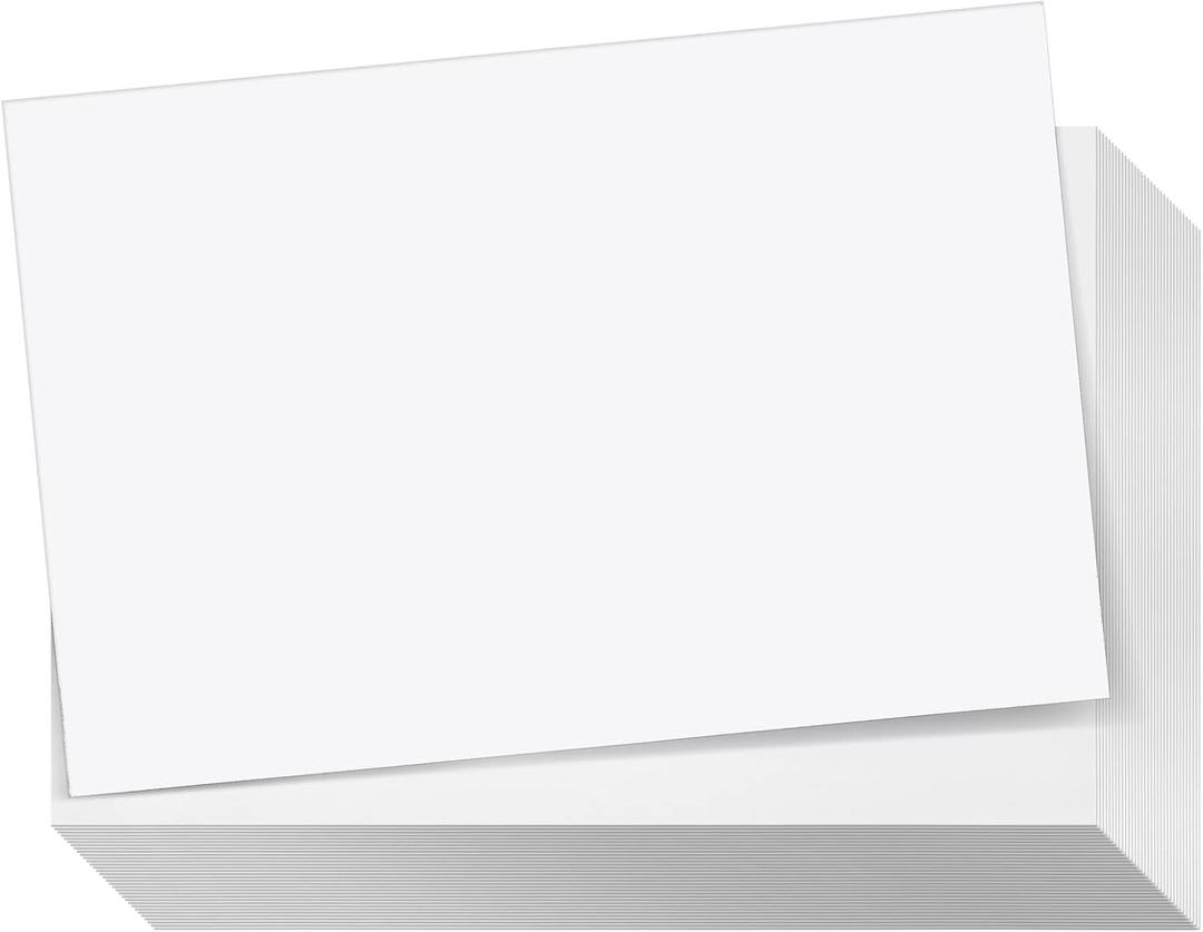 Sustainable Greetings Card Stock Paper Sheets - 4 x 6 In, 300 GSM/110 Lb, 200 Pack, White - Wedding Invitation Paper & Invites - Heavyweight Stock for Recipe & Index Card