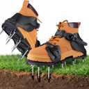 Aeration Shoes for Lawn, Lawn Aerator Shoes for Grass, Stainless Steel Spikes with Adjustable Straps for Garden, Grass Aeration, Floor Paintin