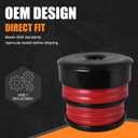 Silicone Body Mount Bushing Kit Compatible with 2008-2016 Ford F250 F350 Crew Cab 8 Pack Silicone Cab Body Mount Bushings Kit Durable Components Outperforms OEM & PU Mounts (Red)