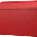 KYODOLED Wall-Mount Mailbox, Large Capacity Mail Box, Galvanized Steel Rust-Proof Metal Post Box, Mailboxes for Outside,15.7"x9.9"x4.9" Red