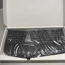 Nulea RT07B Wireless Ergonomic Keyboard - Split Keyboard, Wrist Rest, Natural Typing, Bluetooth and USB Connectivity, USB-C Rechargeable,Compatible with Windows Mac (Silver Black)