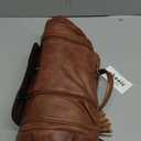 Shrrie Laptop Backpack for Women 15.6 inch, Travel Leather Backpack Purse Nurse Teacher Carry on Backpack Computer Bag, Professional Water-Resistant College Business Work Casual Daypack, Two-toned Brown